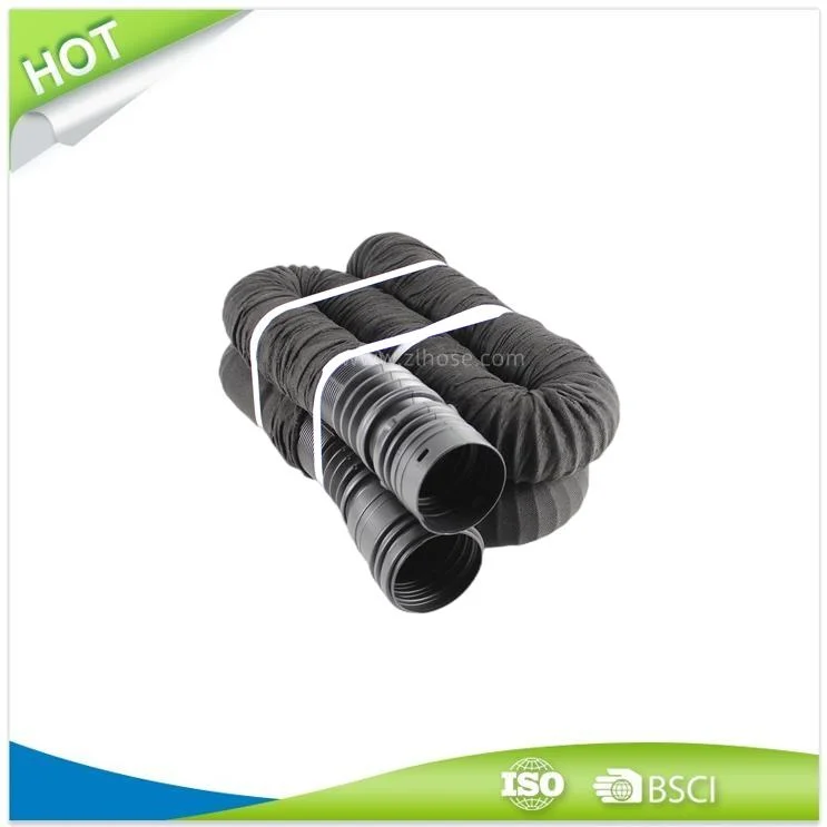 High quality/High cost performance Flexible and Expandable Drain Pipe Perforated Version with Sock 65mm X 10&prime; Landscape Pipe