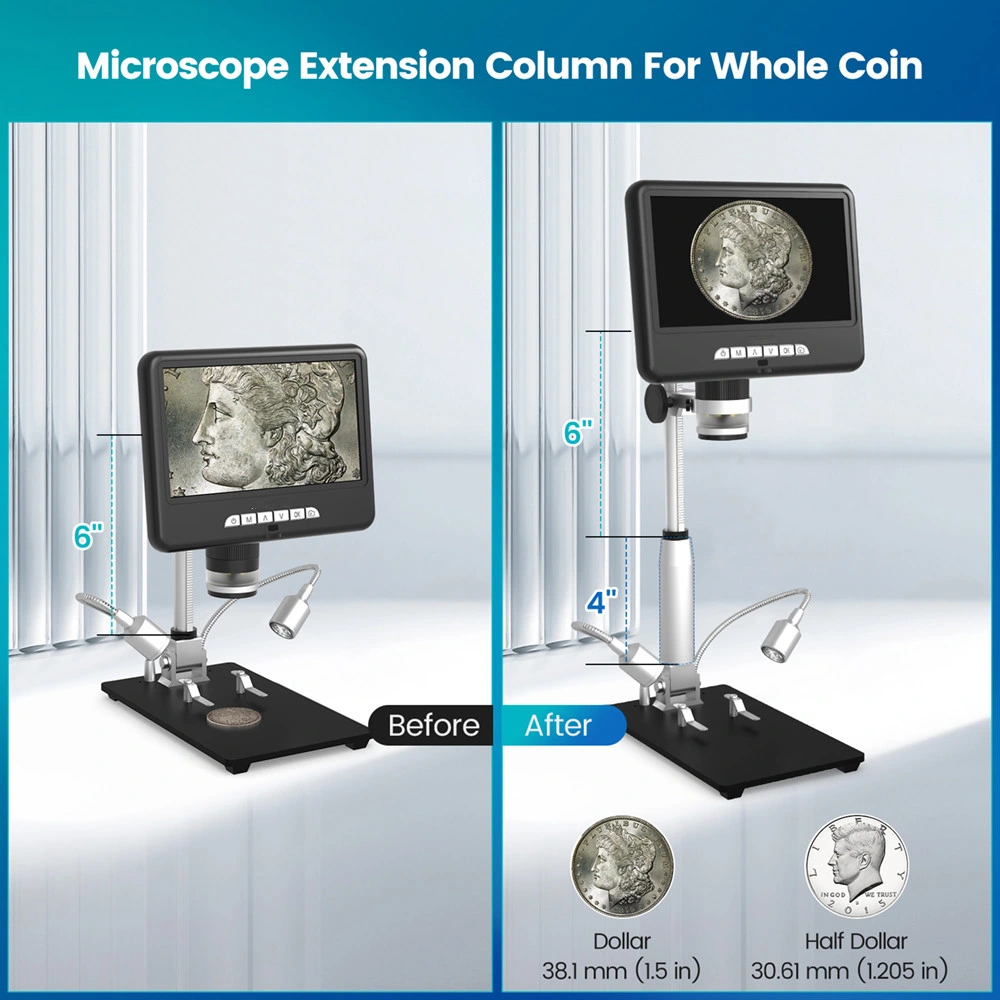 Herramienta de soldadura de microscopio digital HDMI para reparación de PCB telefónica