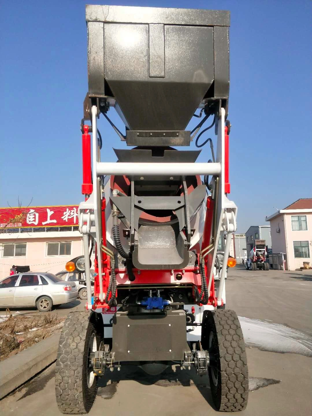 4X4 petite usine de béton Mobile ou de la station pour la route Pave Construction