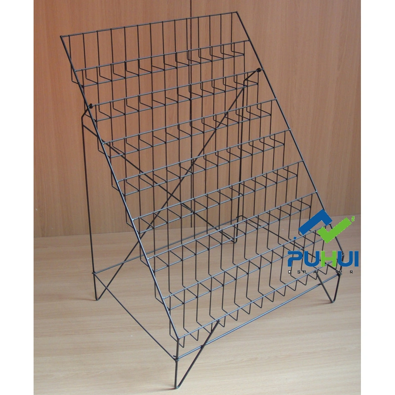 8 Tier Retail Store Exposition Metal Wire Folding Greeting Card Display Shelf (PHC309)