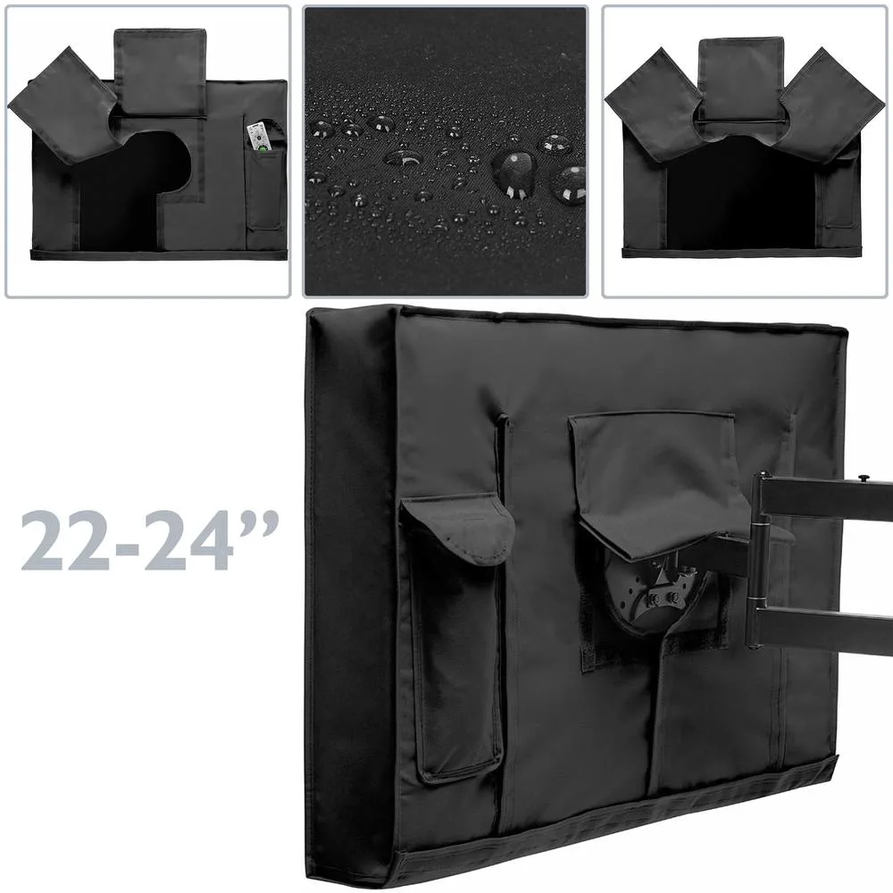 Outdoor Protective cover for flat screen monitor TV LCD 22-24"