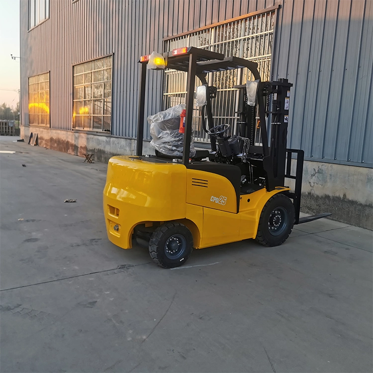 Good Quality 3 Ton Full Electric Four Big Wheels Forklift Truck Lifting up to 3m