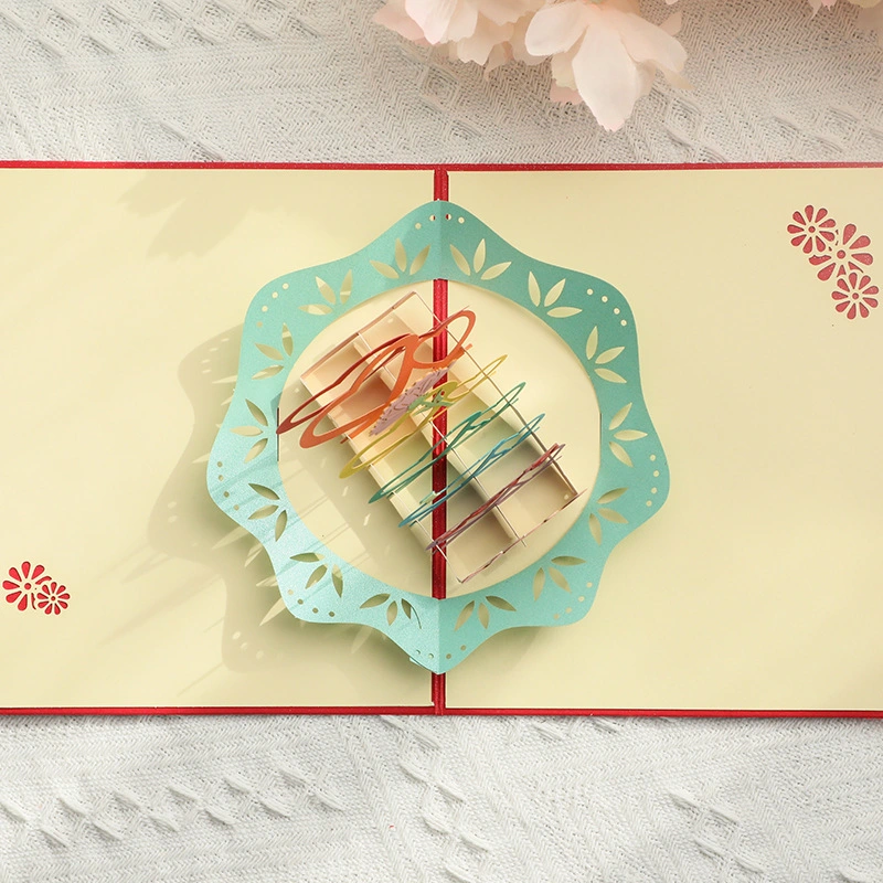 Día de las madres de papel Tarjetas 3D decoracion de torta de tarjeta de regalo