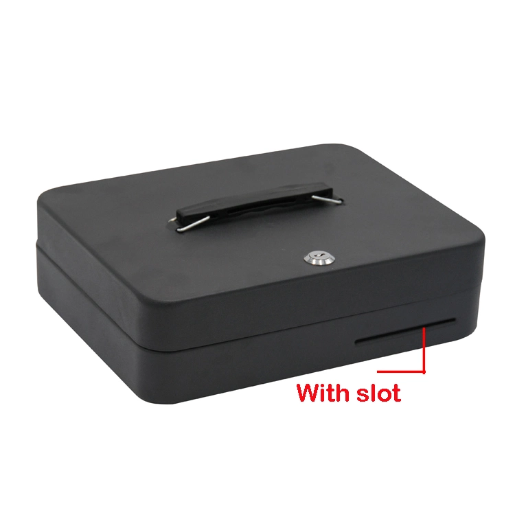 High quality/High cost performance  Cash Money Safe with Tray Money Box Metal Cash Box