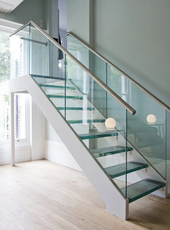 Factory Tempered Clear Laminated Glass Price Max Size Security Ultra Clear Triple Glass for Commercial Staircase Railing Glass