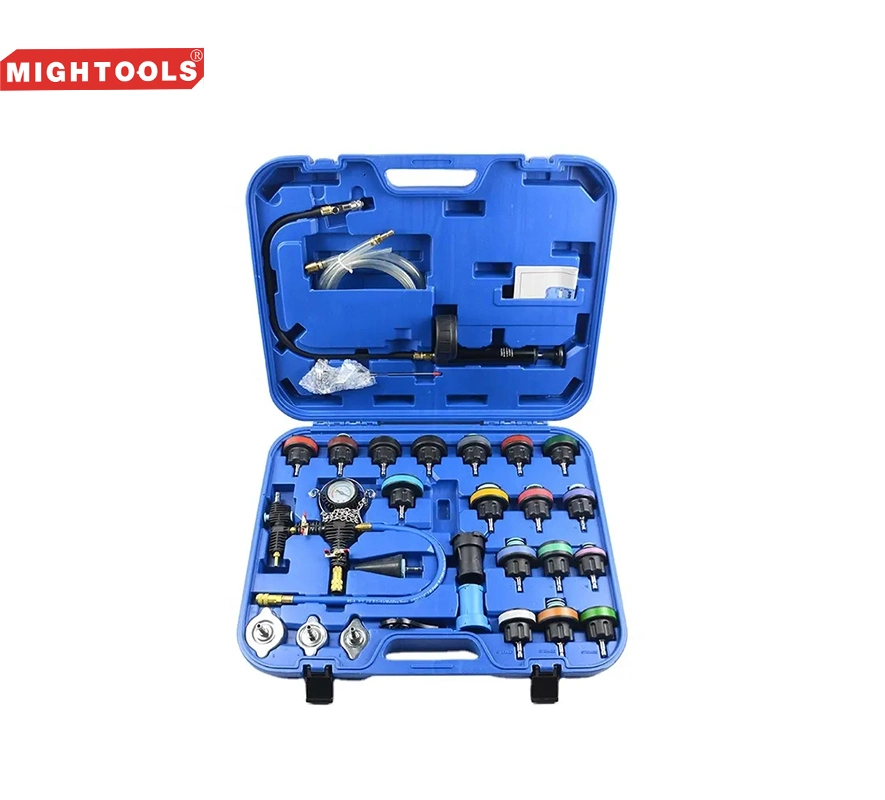 27PCS Master Cooling Radiator Pressure Tester with Vacuum Purge and Refull Kit