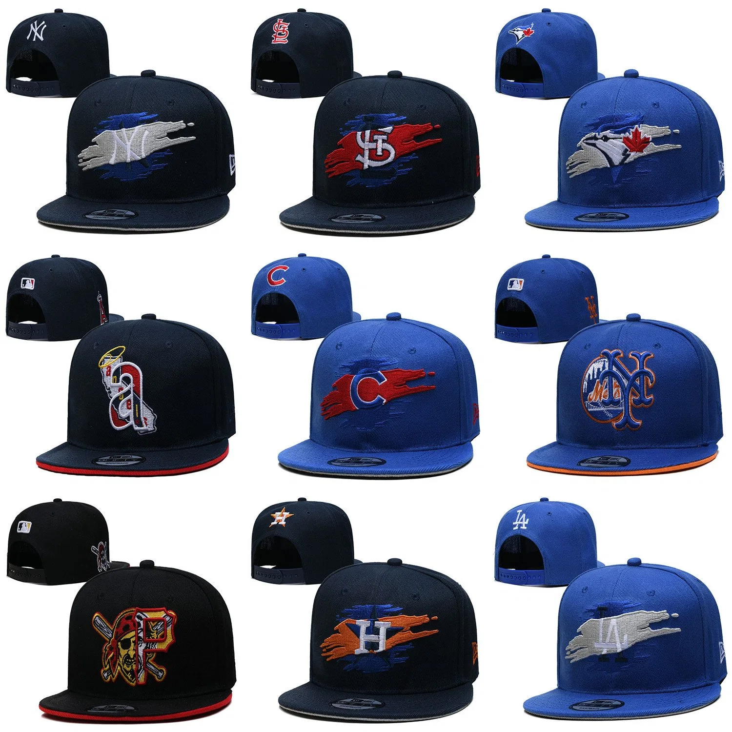 Wholesale/Supplier M-Lb New York Baseball Cap Yankee/Dodgers Fitted Flat Snapback Sports Hats