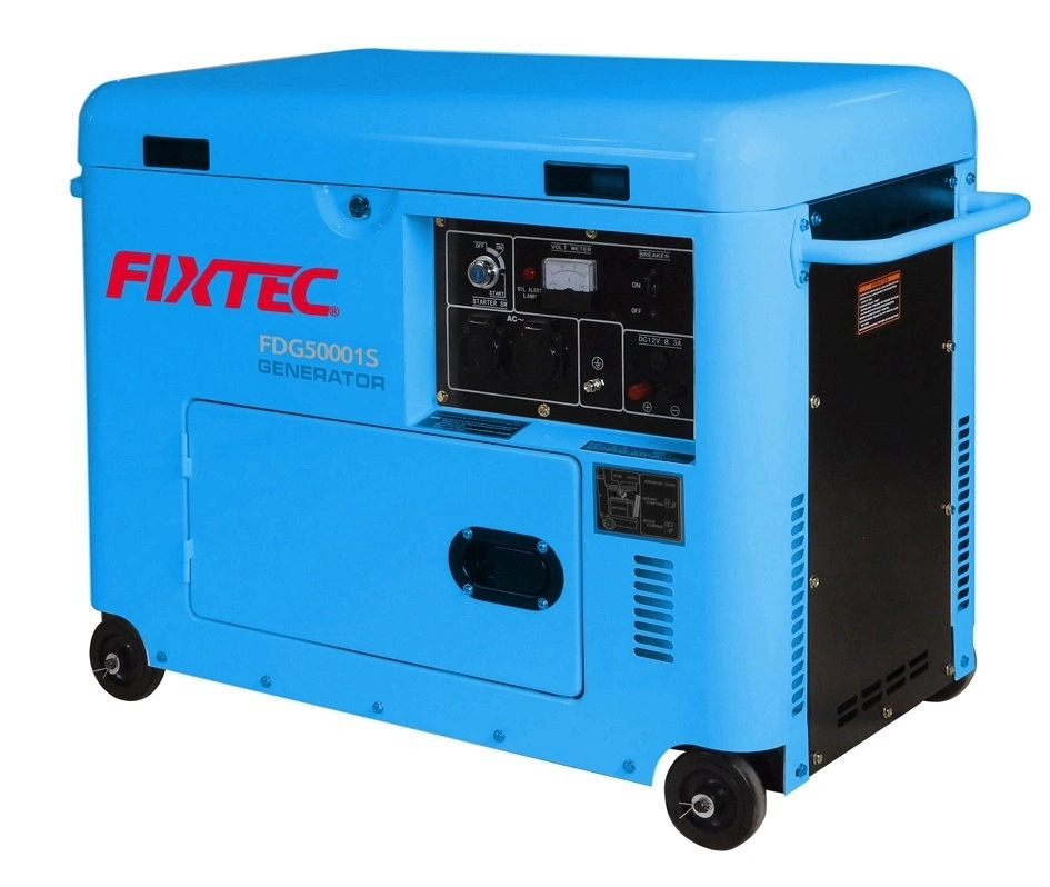 Fixtec 5kw Diesel Generator Electric Power Portable Silent Diesel Generator Set