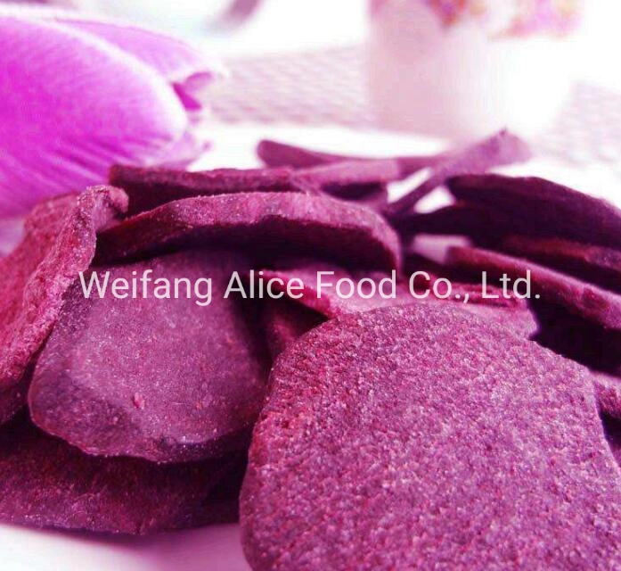 Vf Foods for All Age People Vacuum Fried Purple Sweet Potato Chips