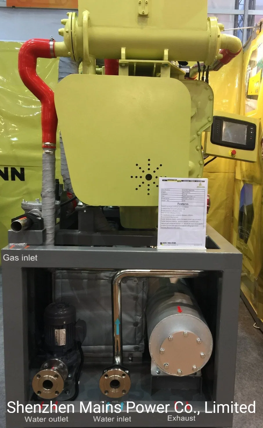 150kVA Cumins generador de gas natural del sistema de recuperación de calor generador de CHP