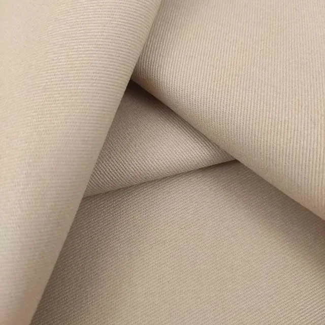 100% Polyester Woven Einfarbig Gefärbt Farbe Customized Grey Gabardine Office Einheitliche Stoffe für die Arbeitskleidung