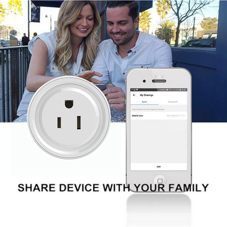 US Tuya Home WiFi Smart elektrischer Stecker mit Steckdose