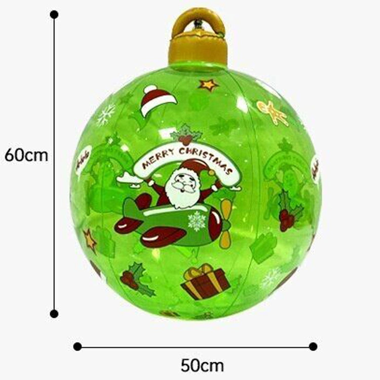 Suministros de vacaciones exterior Interior Ornament Ball PVC Inflatable bola de Navidad