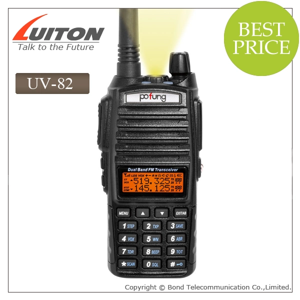 Baofeng UV-82 Dual Band VHF UHF 137-174/400-520MHz Two-Way Radios Walkie Talkie