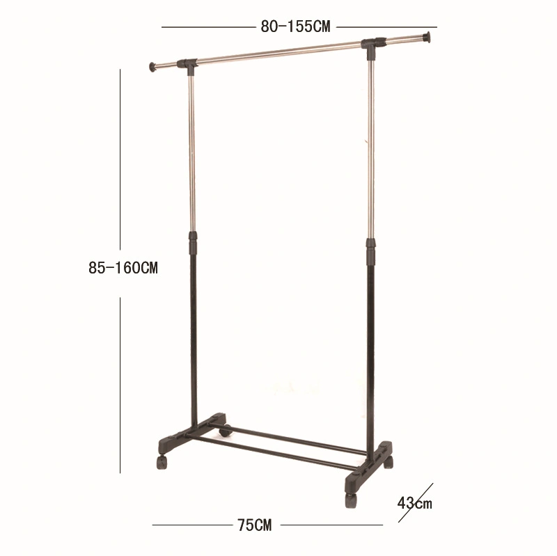 Suspension de vêtements pour balcon télescopique de levage de poteau en acier inoxydable d'intérieur