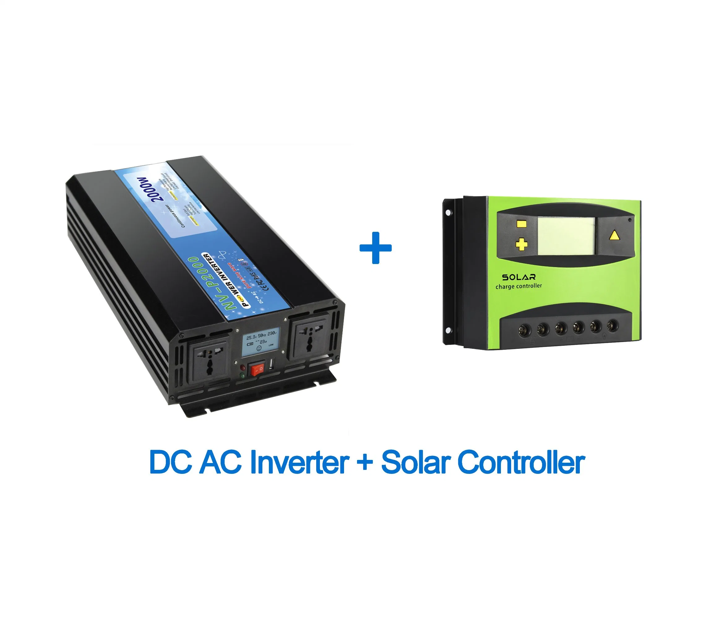 1KW 1000W Inversor de onda sinusoidal pura Inversor de aire acondicionado solar Cargador solar de fuente de alimentación digital de uso doméstico de alta frecuencia