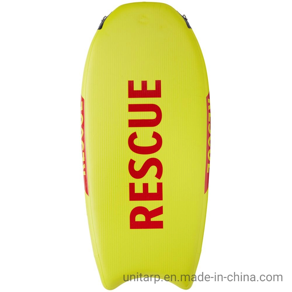 168X99X10cm Yellow Lifeguard Drop Stitch Fabric Inflatable Life Saving Board Rescue Sled Behind Jet Ski