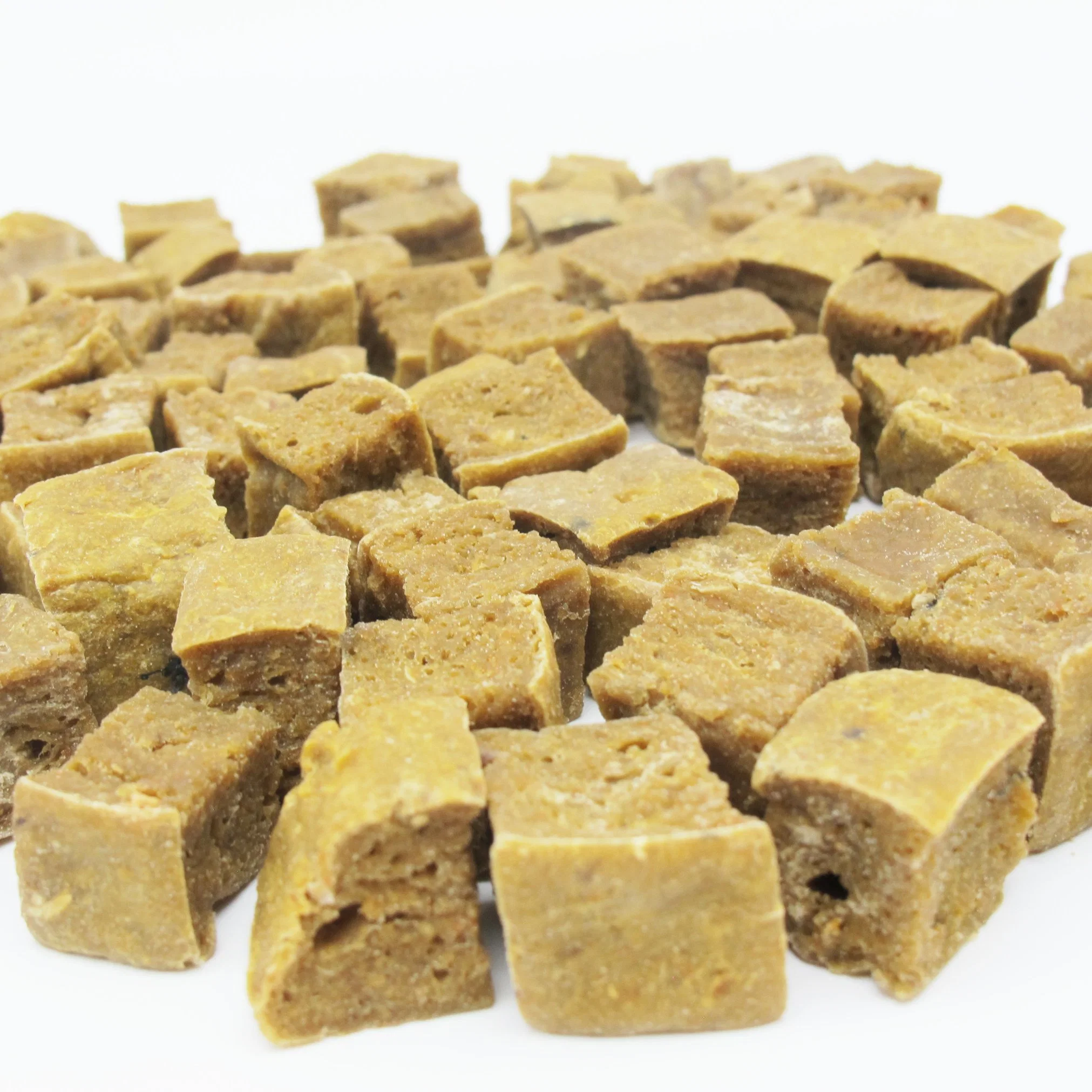 Pet Food Manufacture Dried Mashed Chicken Meat Cubes Pet Dried Food