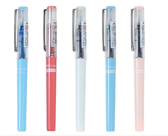 Snowhite Brand Statonery Logo Pen Gel Pen Office Pen for Promotion Assroted Body Color Fine Tip 0.5mm Multi-Size Nibs Available