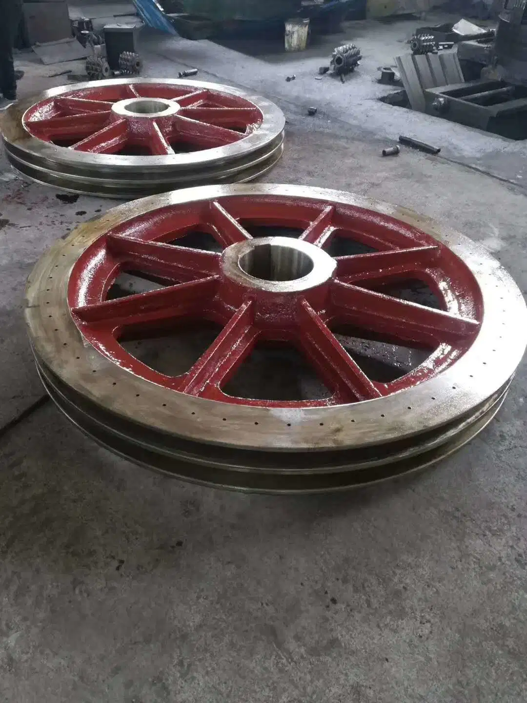 Mining Low Price Alloy Steel Pulleys Cement Mixer Pulley Wheels