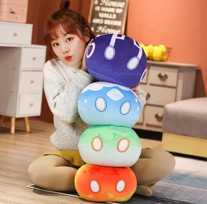 Original God Slim Pillow Cushion Game Surrounding Two-Dimensional Round Doll Cushion