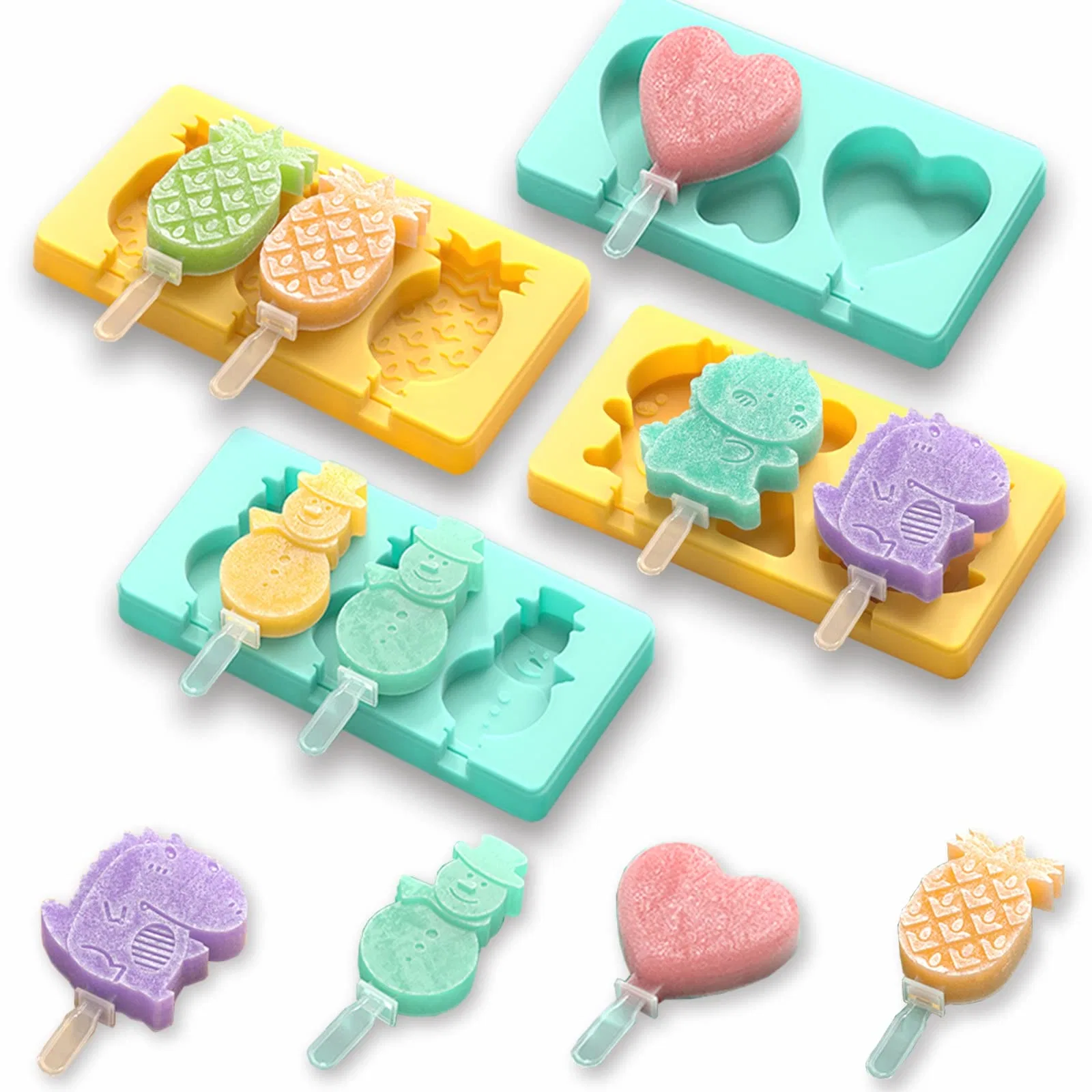 Hausgemachte Baby BPA Mini Eismaschine kleine Silikon-Popsicle Formen Für Kleinkinder