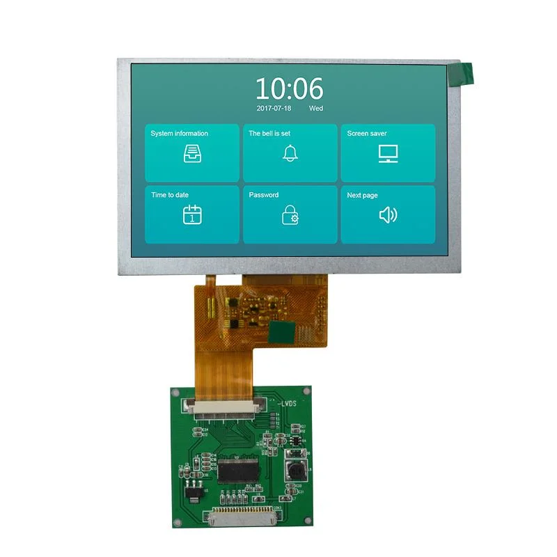 Módulo de ecrã LCD TFT 1024X600 de 10,1 polegadas com placa de condutor para Telefone com porta de vídeo