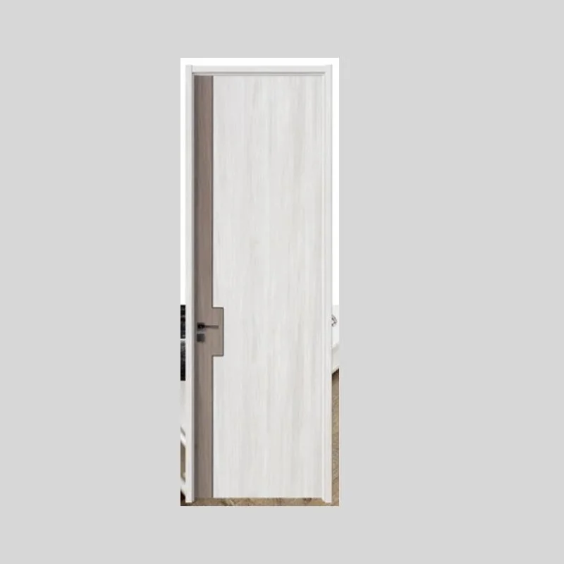 Lujo ligero Protección medioambiental dormitorio simple una puerta compuesto MDF Melaminedoor Pvcp-Kp37