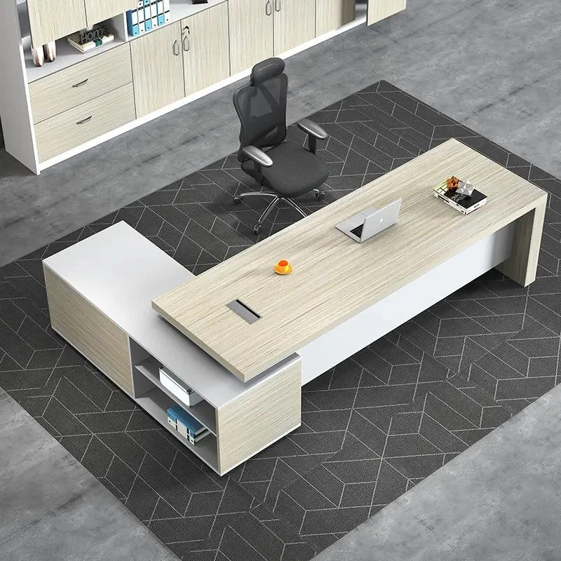 Top Verkauf Holz Luxus Büromöbel Chef Executive Schreibtisch mit Dateiabinett