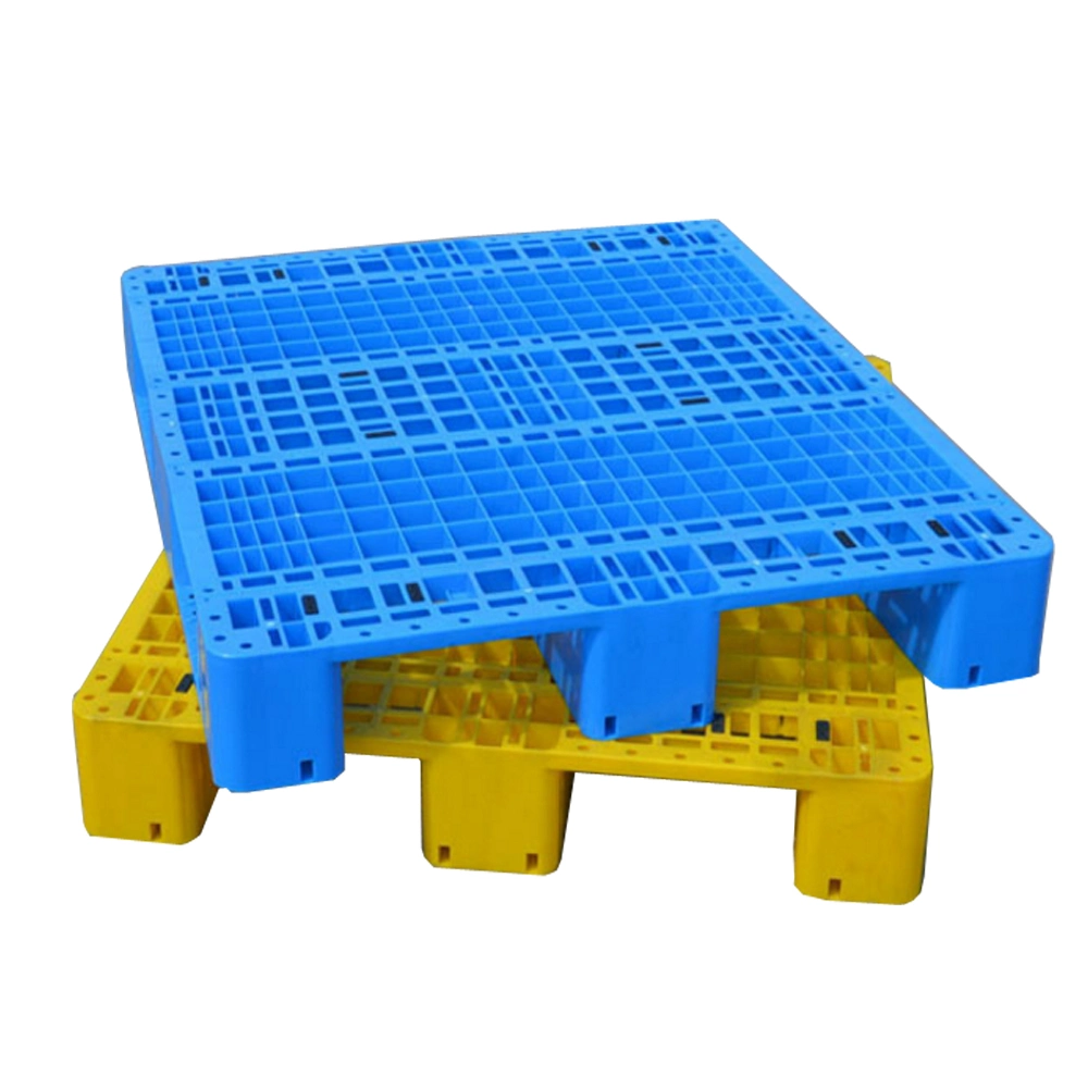 1200-1200 Size 8PCS Steel Tubes Grid Surface Warehouse Heavy Duty Plastic Pallet