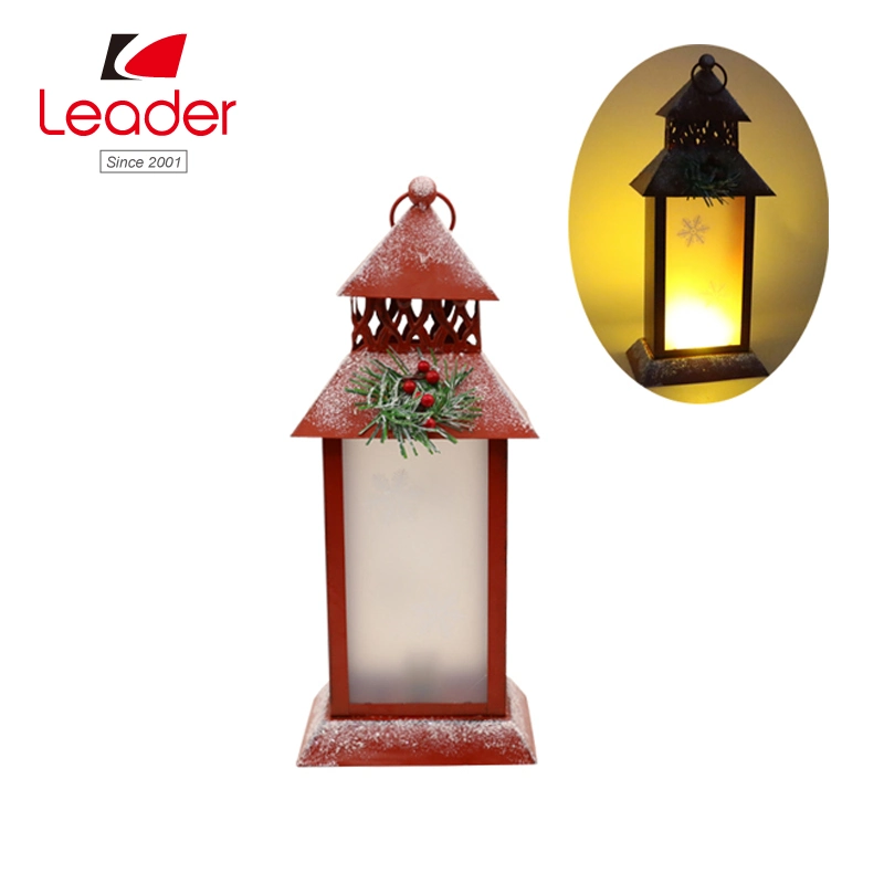 Hot-Sale Solar Metal Lantern for Christmas and Outdoor Decoration