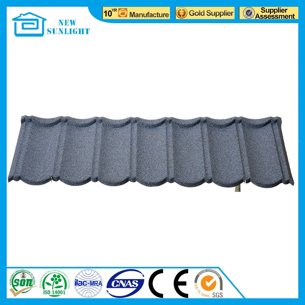 Ce Certificated Colorful Stone Coated Steel Roof Tile / Factory Direct Building Material