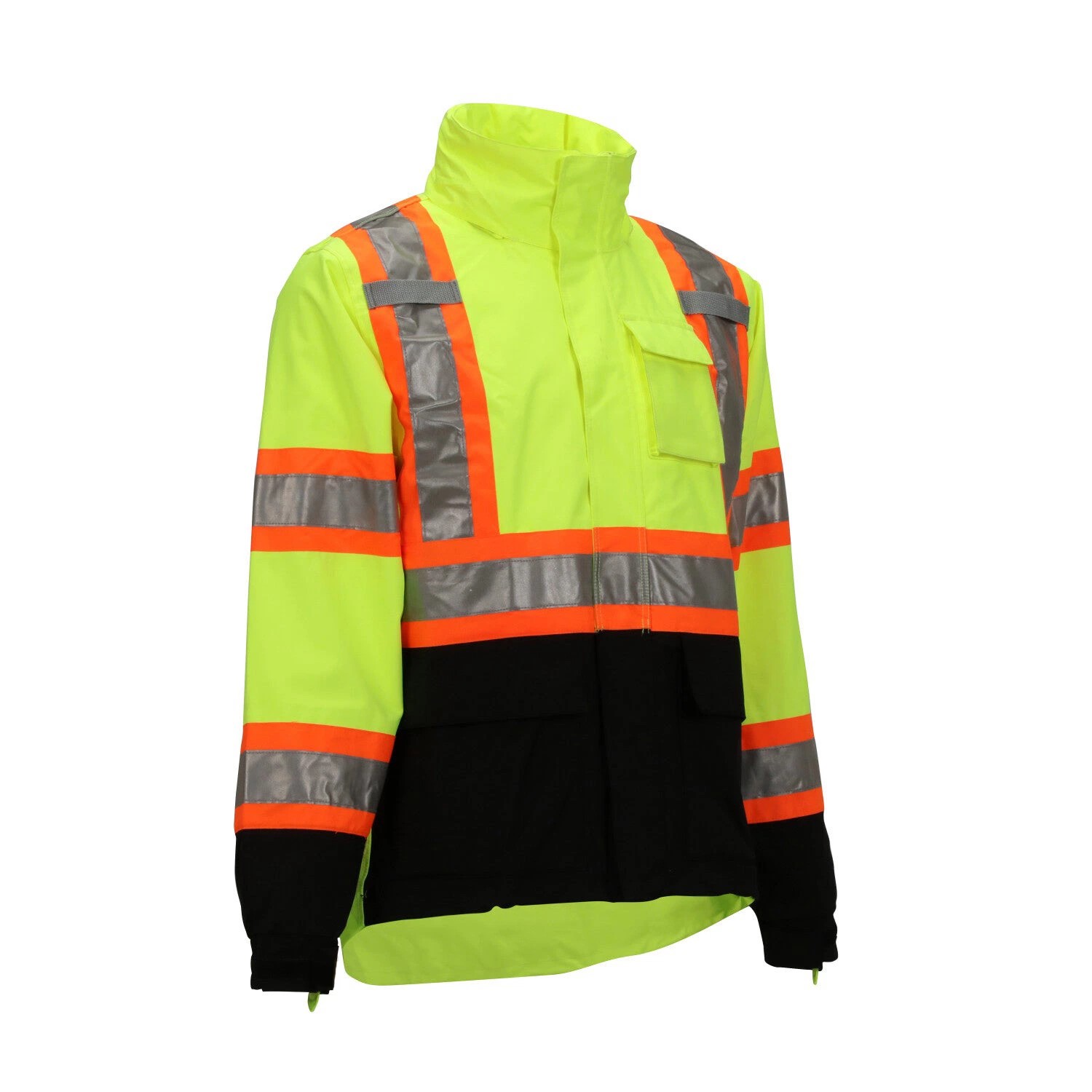 High Visibility Safety Shirt Herren High Reflective Workwear Regenmantel Regen Jacke