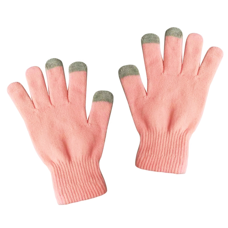 Handschuh Touch Screen Racing Acryl Jacquard Winter Damen Strickhandschuh