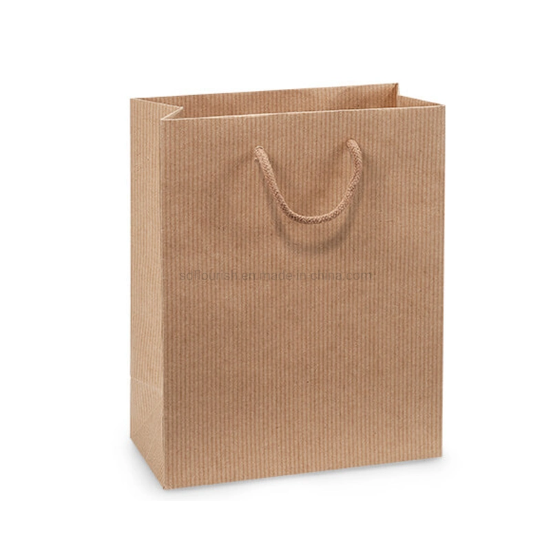 OEM personalizados bolsos bolsas de papel kraft para ir de compras y envases para alimentos maquillaje cosméticos Caja de regalo de Navidad