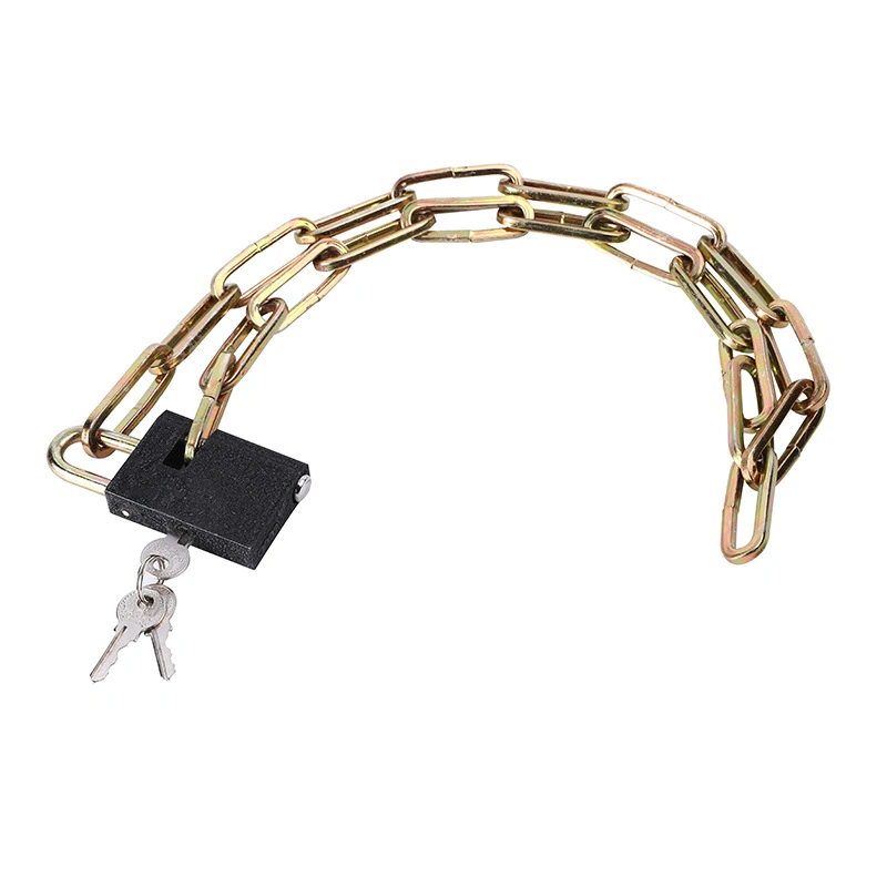 High Quality Square Head Chain Lock Bicycle Iron Chain Lock for Bicycle Motorcycle Electric Car