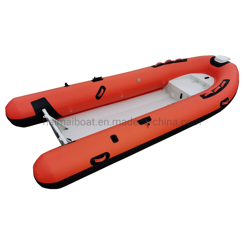 12.8FT 3.9m Aluminum Alloy Rigid Hull Rib Boat Orca Hypalon Inflatable Boat Offshore Rescue Boat Training Boat Speed Boat Motor Boat Outboard Engine Boat