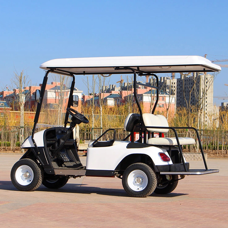 Chinese Wholesale Custom Luxury Cheap Push 48V/60V 4 Seater Tourist Cart Roof Accessories Electric Golf Cart