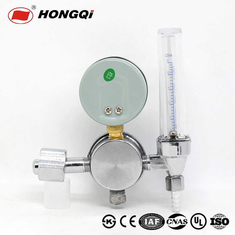 Hongqi bouteille de gaz argon CO2 Soudeur Régulateur de soudage Twin jauges C02 phase unique Réducteur de pression