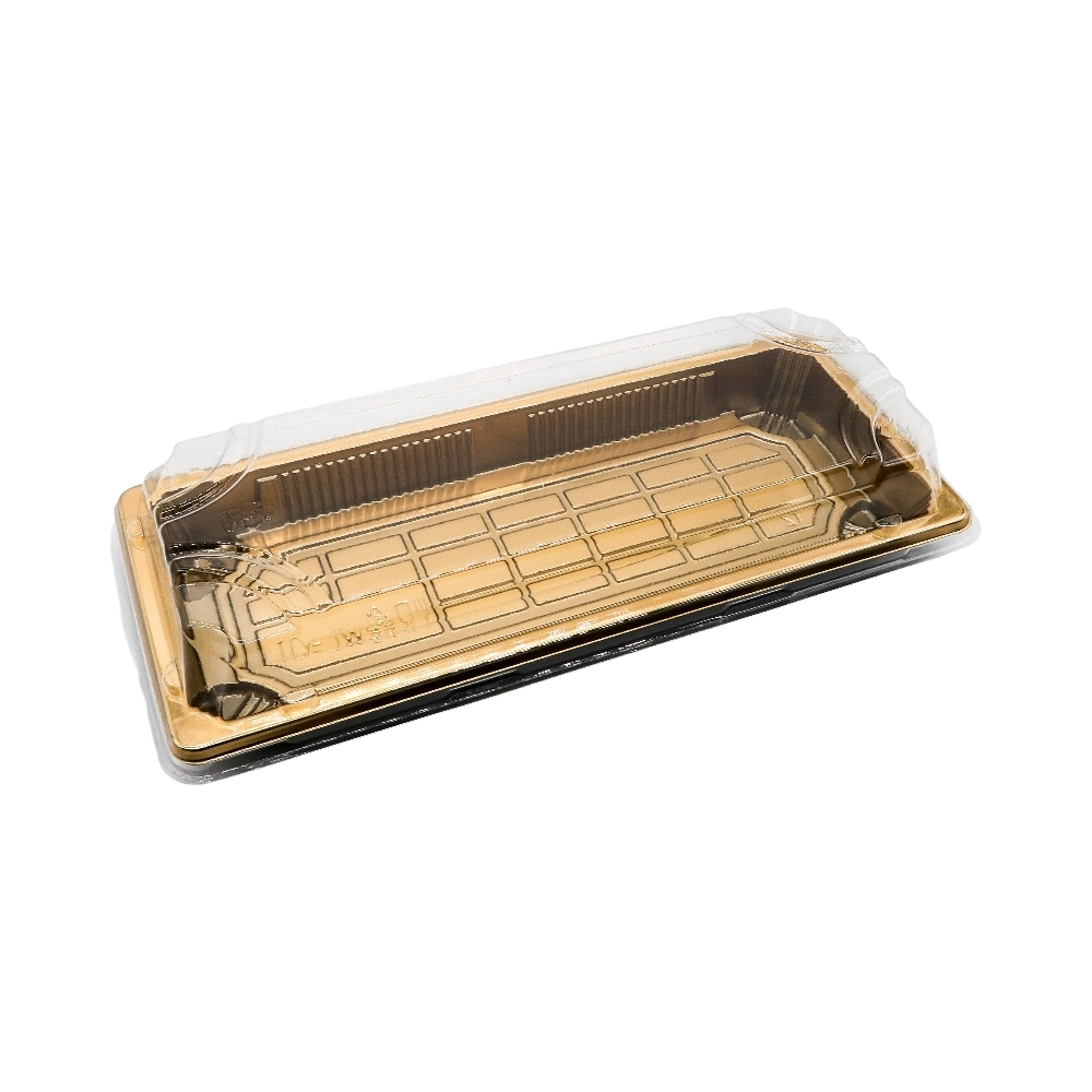 China Supplier Wholesale/Supplier Disposable Square Plastic Sushi Tray