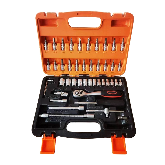 Flexible Head Rotator Ratchet Handle Wrench Socket Set with Mechanical Tools