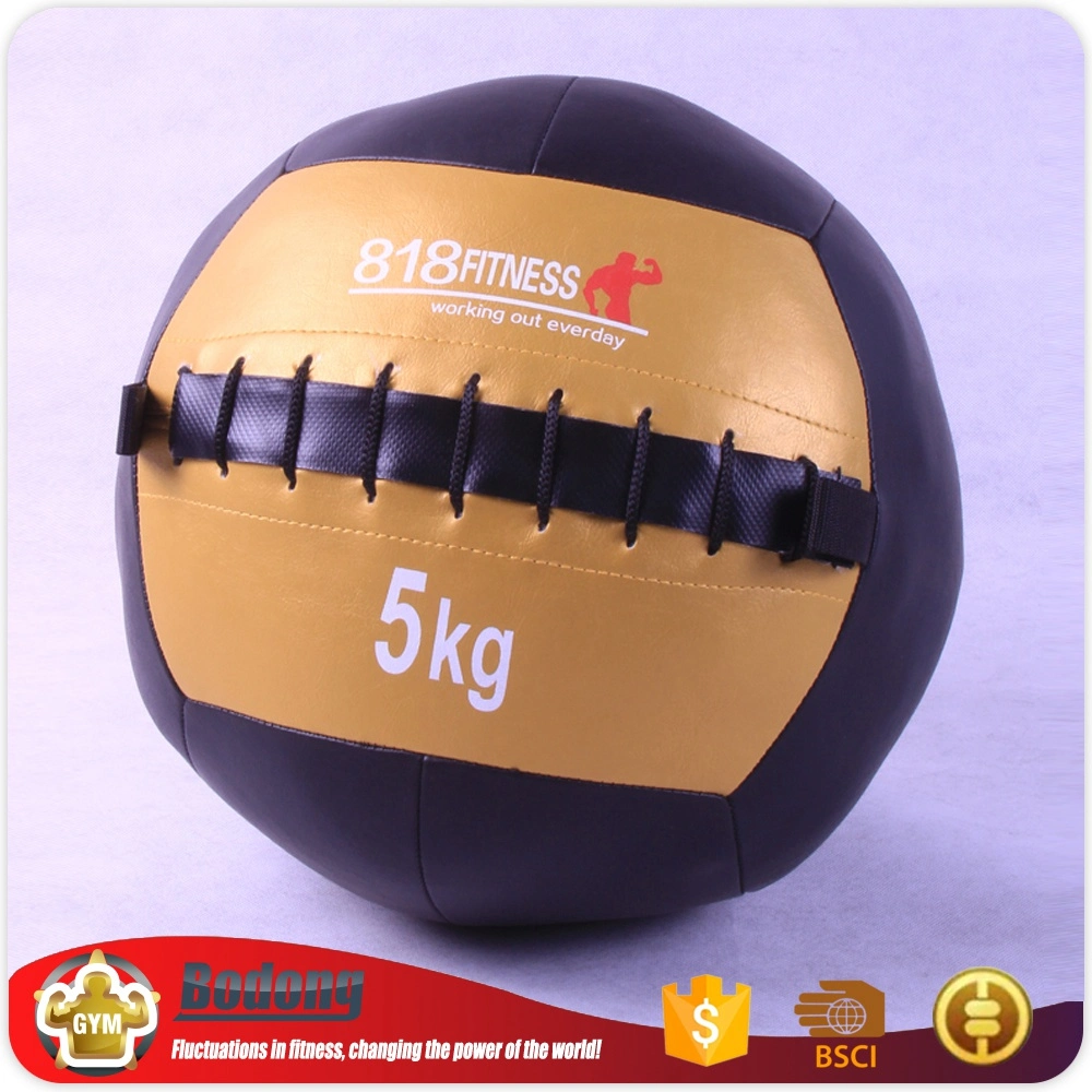 Gym PU Leather Slam Wall Ball Fitness Equipment Multi-Colored Medicine Ball