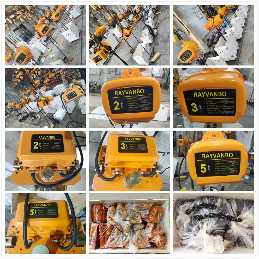 مرفاع سلسلة كهربائية من المصنع بقدرة 5 أطنان مترين مرفاع جودة عالية