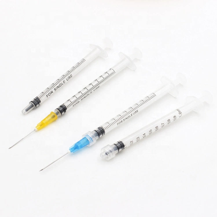 High quality/High cost performance Disposable Syringe with Needle 1ml Hot Sale Products