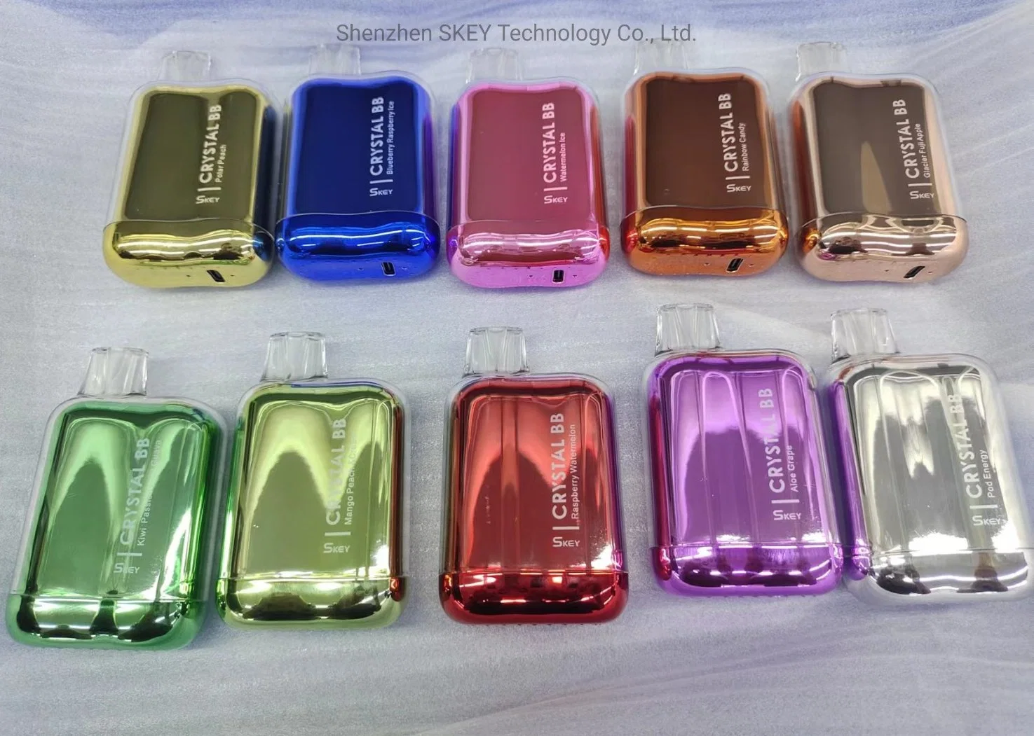 Original Factory Skey Crystal Bb Mini 600 Puffs 2ml Tpd Version Disposable/Chargeable Electric Cigarettes Vape Box