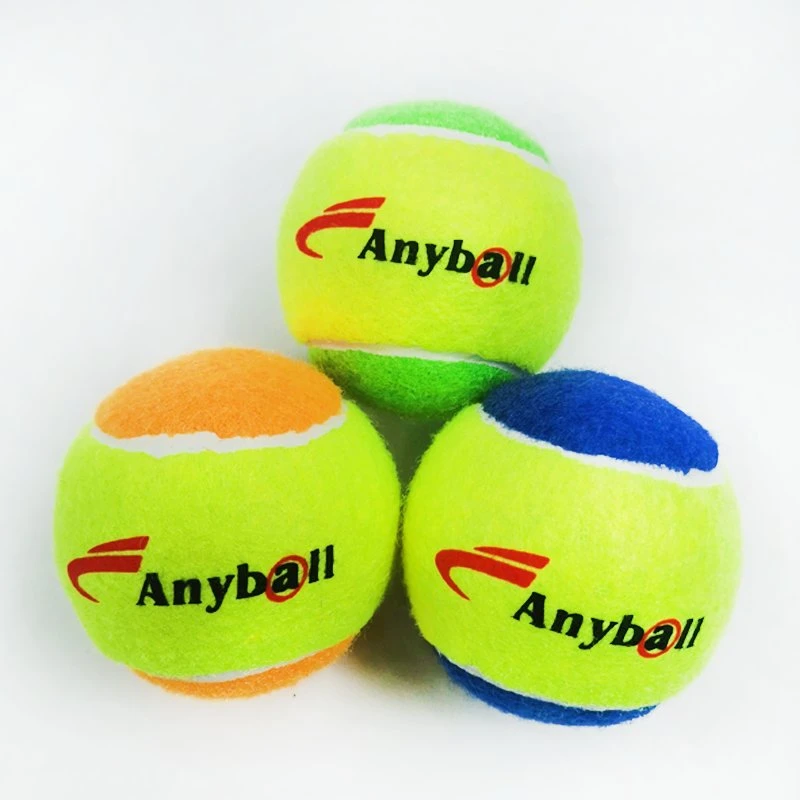 كرة تنس عالية الجودة مصنوعة في الصين من الصوف مع شعار ولون مخصص للترويج لكرات التنس المتينة للتدريب