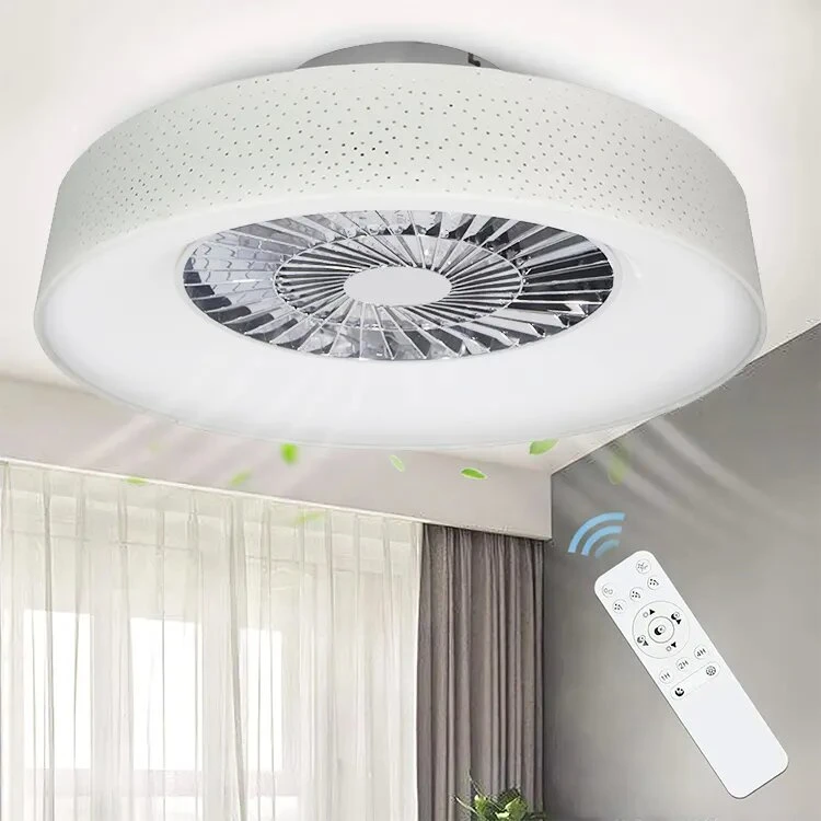 Ventilador de techo con luz y a distancia E27 bombilla LED Universal AC85V-265V Lámpara de techo 2 en 1 de la luz de ventilador de Iluminación Creativa