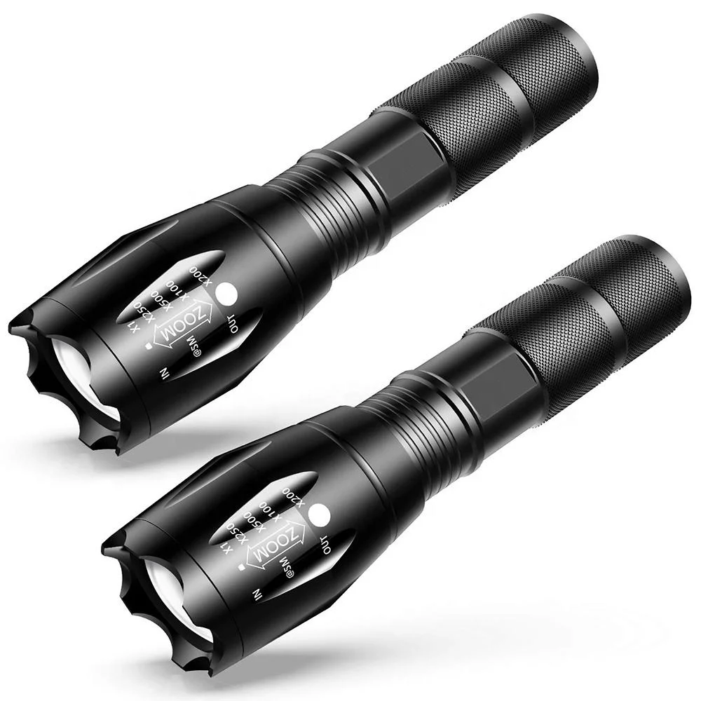 Aluminum Alloy Torch Waterproof Portable Zoomable LED Flashlights