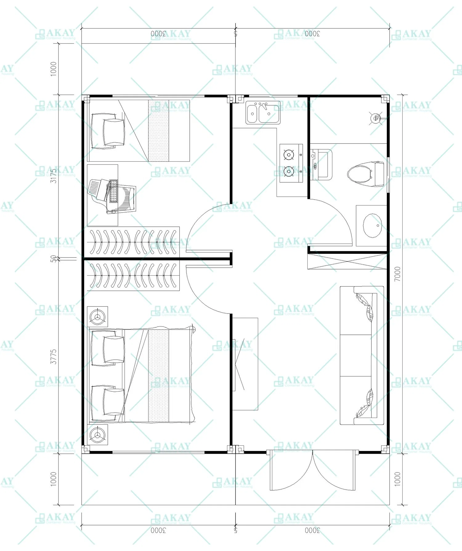 Cheap Prefab Houses Easy Assemble Foldable Cabin Shipping Container Hotel Room Houseboat