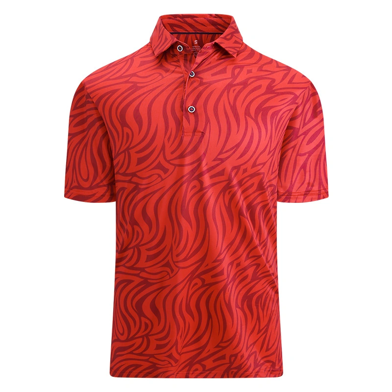 Premium Polyester and Spandex Polo Shirt with Print